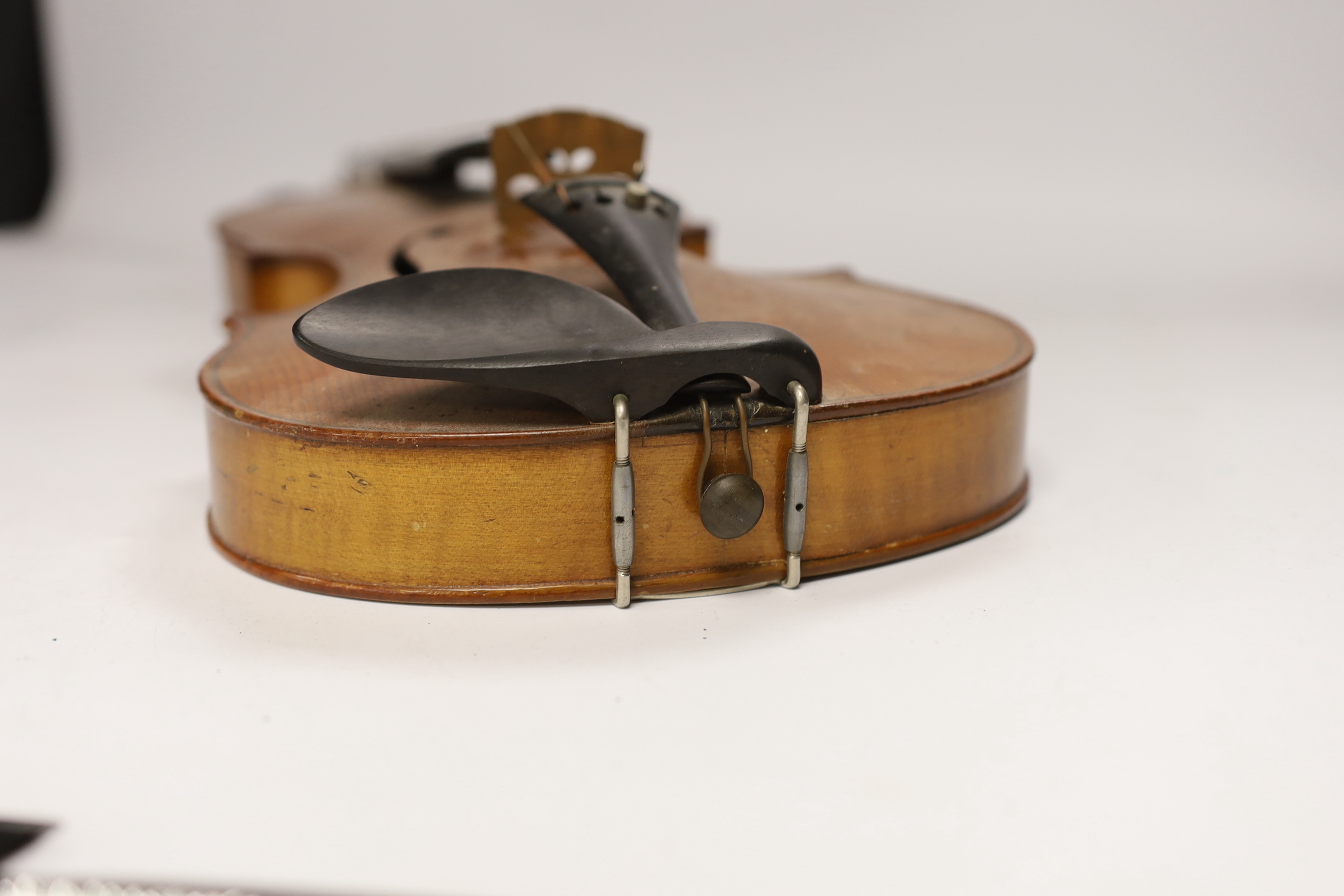 An early twentieth century violin, body 36cm